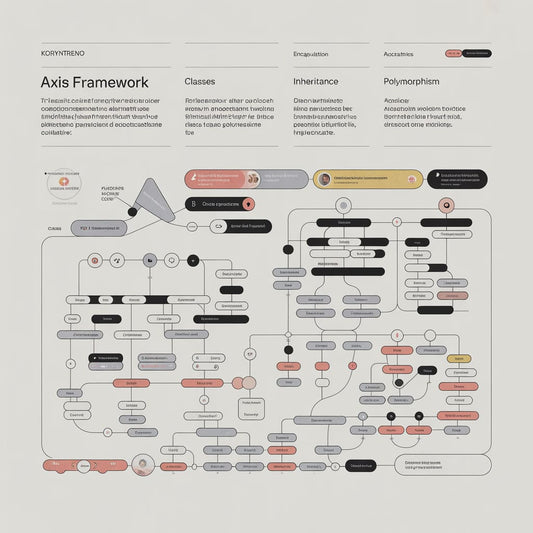 Complex diagram or flowchart with various labeled sections on a light gray background